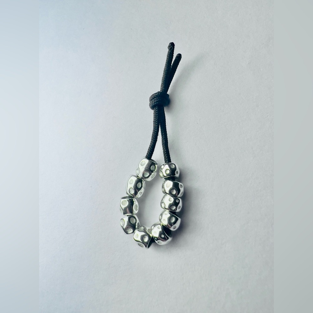 New Dodo Pomellato Beads 925 Sterling Silver GRANELLI COMPONENTS lot of 10 pcs.